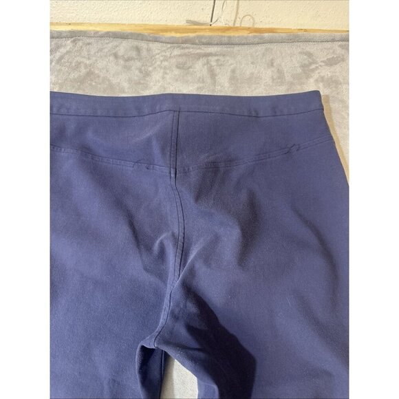 M.M. LaFleur Foster Pants Size 12 Navy Blue Stretch Work Trousers Slim Ankle - Picture 10 of 14